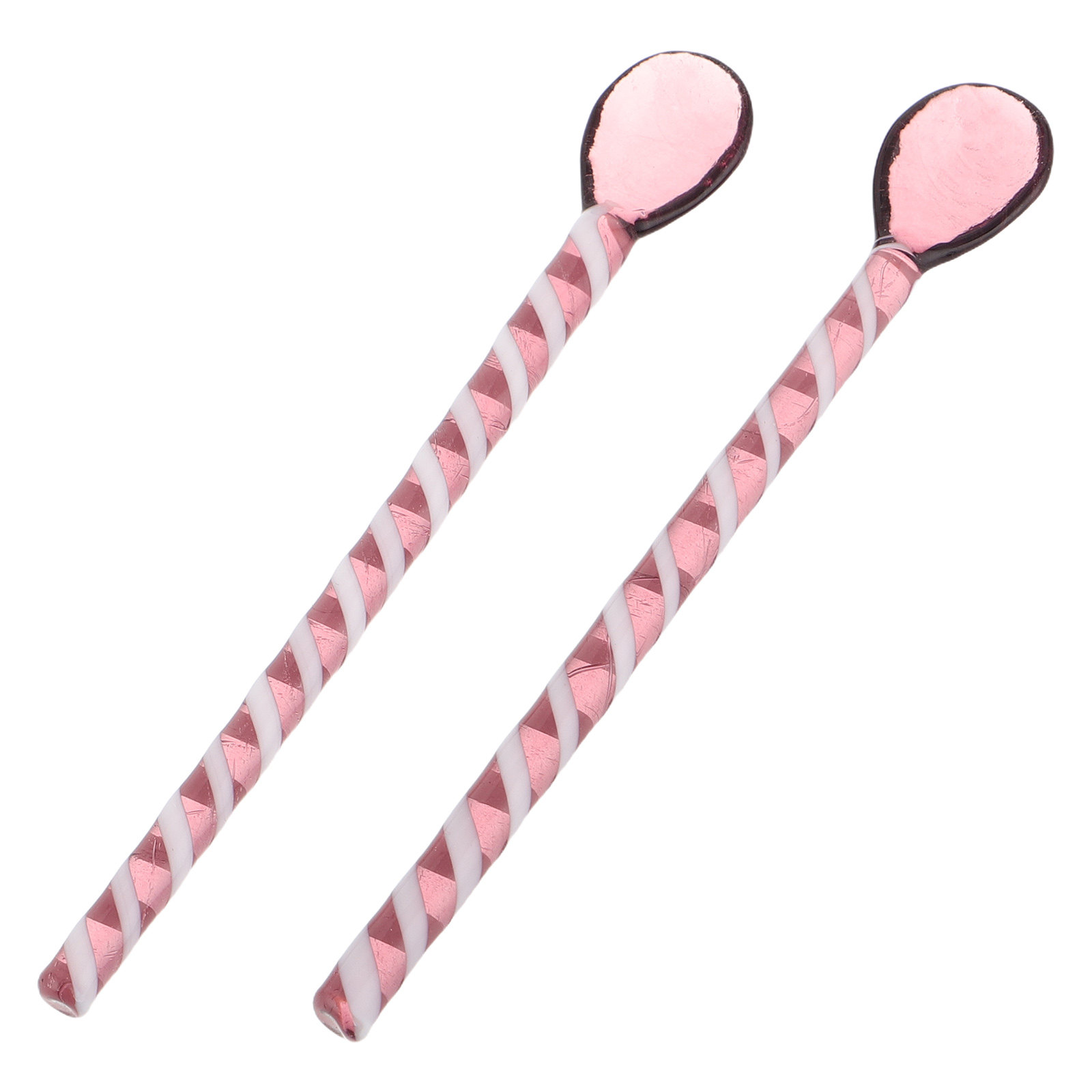 Coffee Jelly Tea - 2Pcs Vibrant Multicolor Glass Spoon Set
