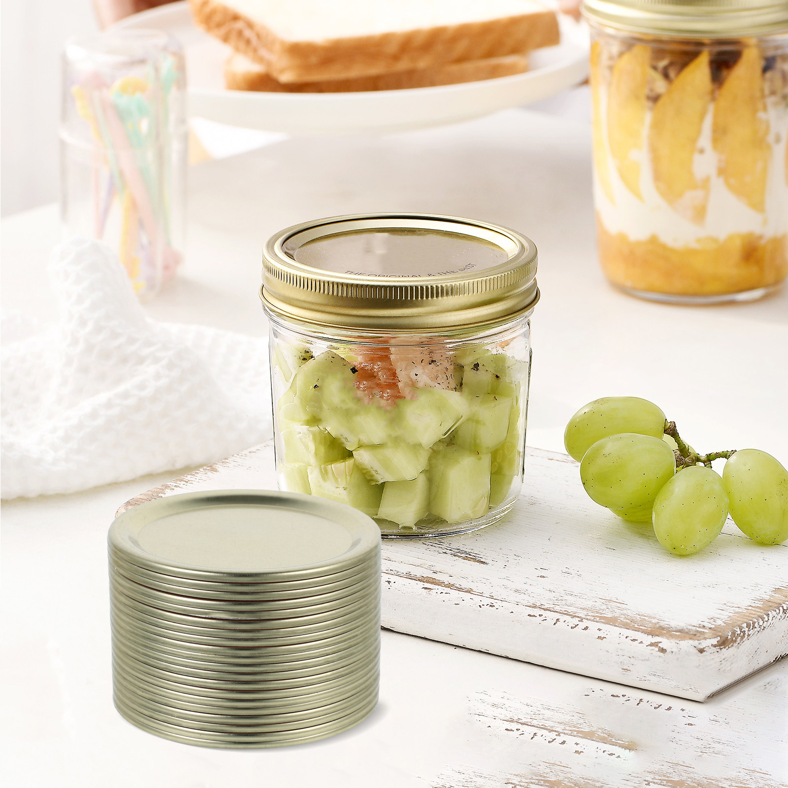 Coffee Tea Replacement - 20Pcs Heat Resistant Tinplate Mason Jar