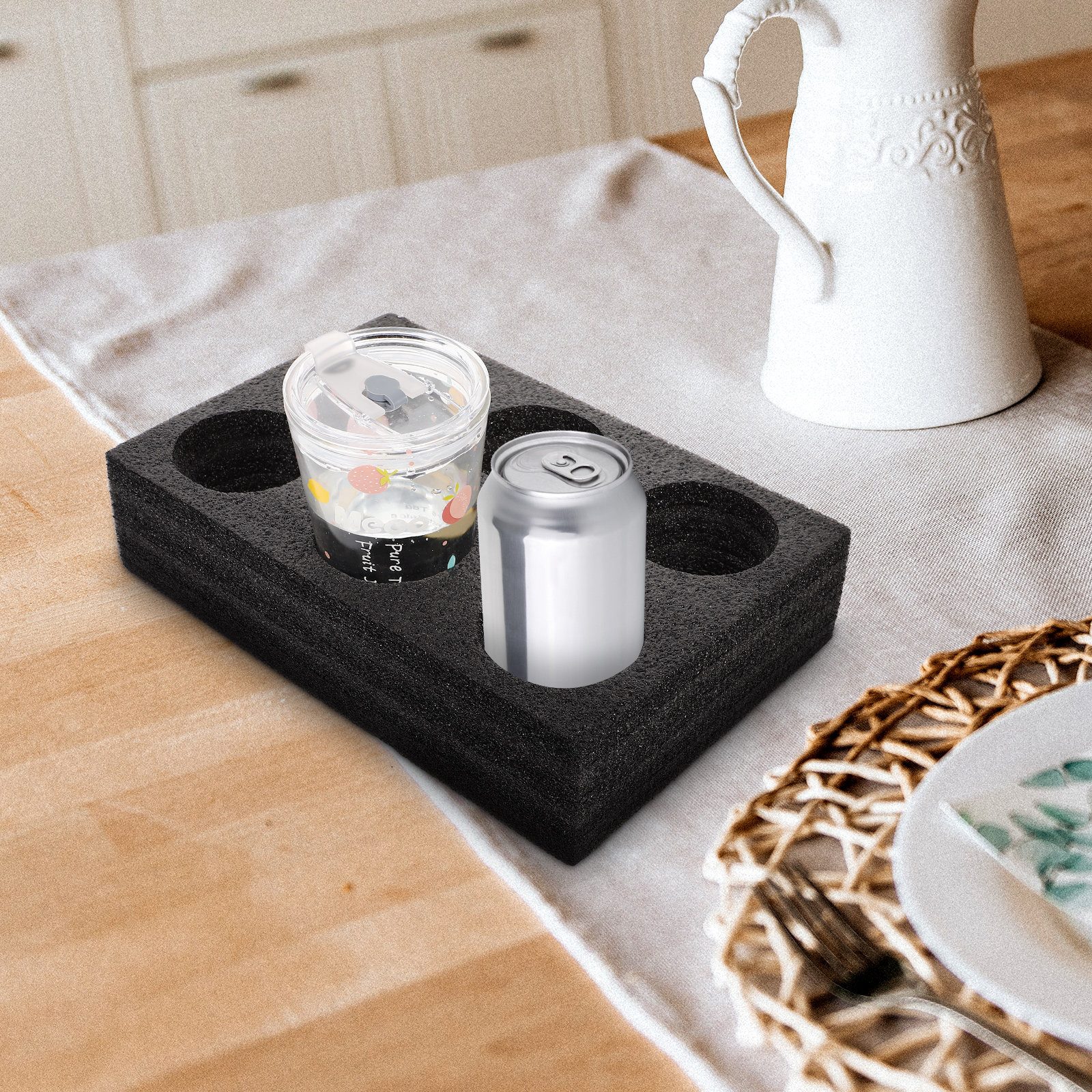 Coffee Tea Drinks - 6-Hole Coffee Cup Carrier Tray Sturdy