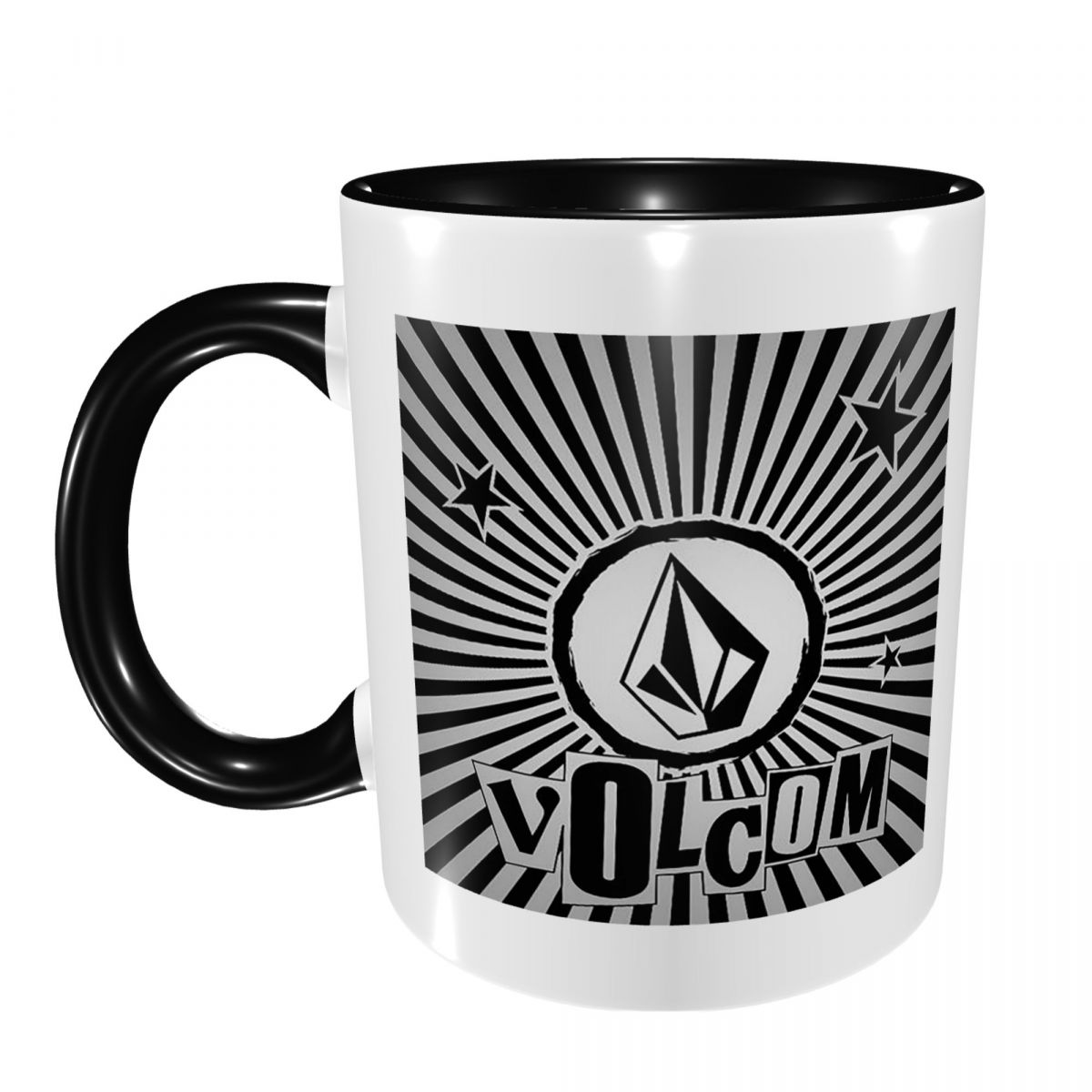 Coffee Tea Logo - V-Volcom Logo Mug Funny Ceramic Coffee