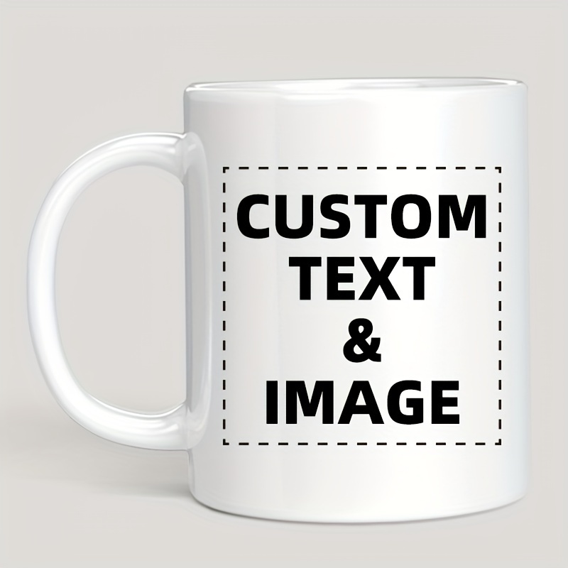 Custom Photo & Text/Logo Mug - - مراجعة Coffee Tea Name وسعره