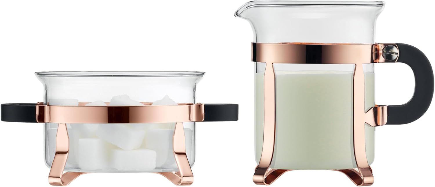 Glass Sugar and Creamer Set wi - مراجعة Coffee Tea Creamer وسعره