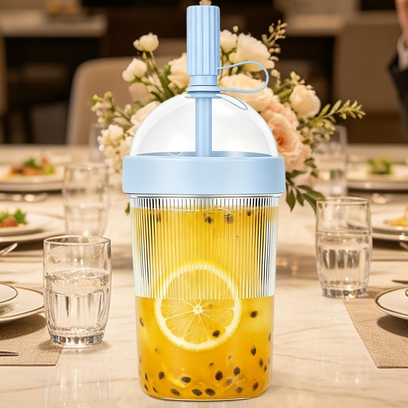 17oz Portable Straw Cup Plasti - مراجعة Coffee Jelly Tea وسعره