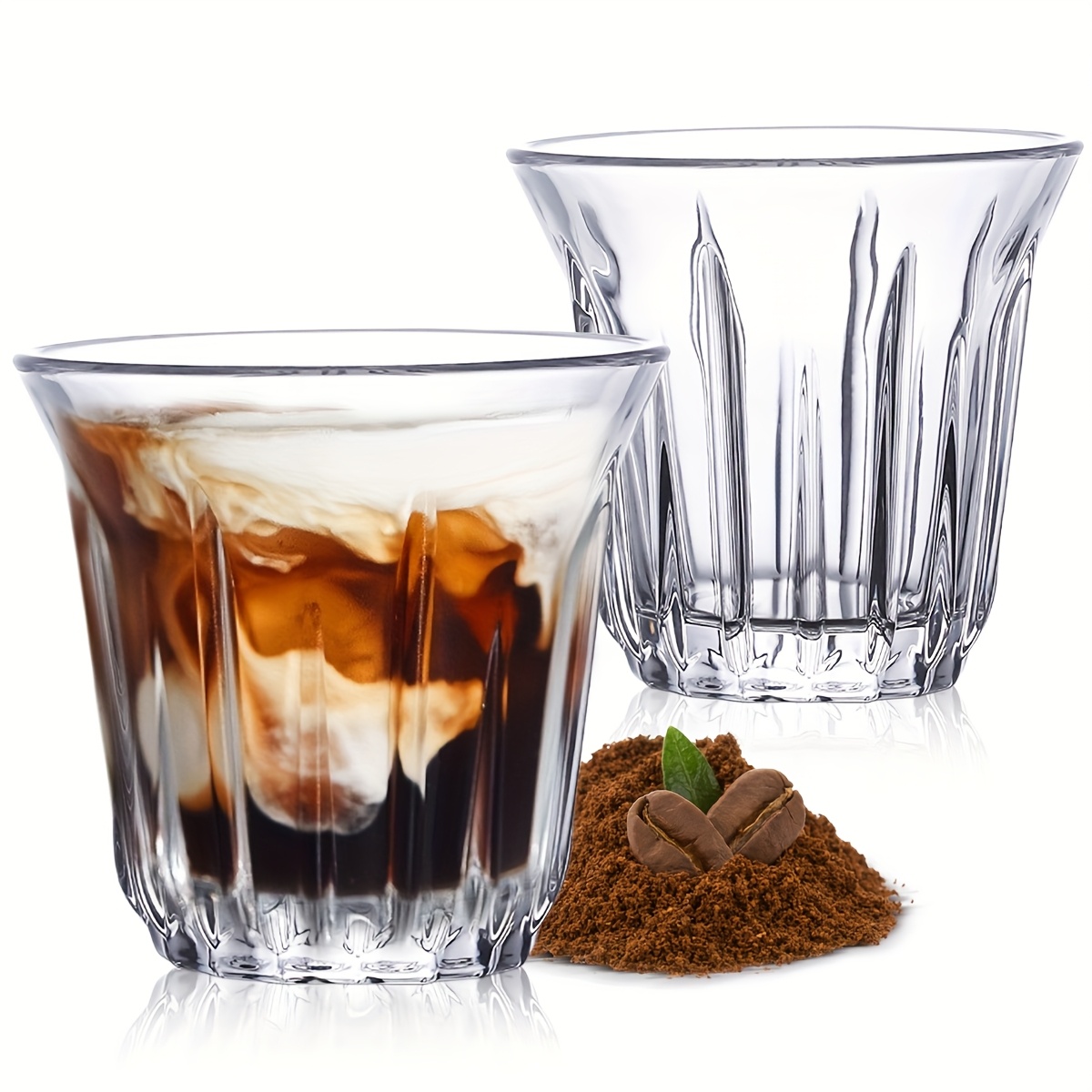 2 Pack Espresso Cups, Clear Gl - مراجعة Coffee Tea Tumbler وسعره