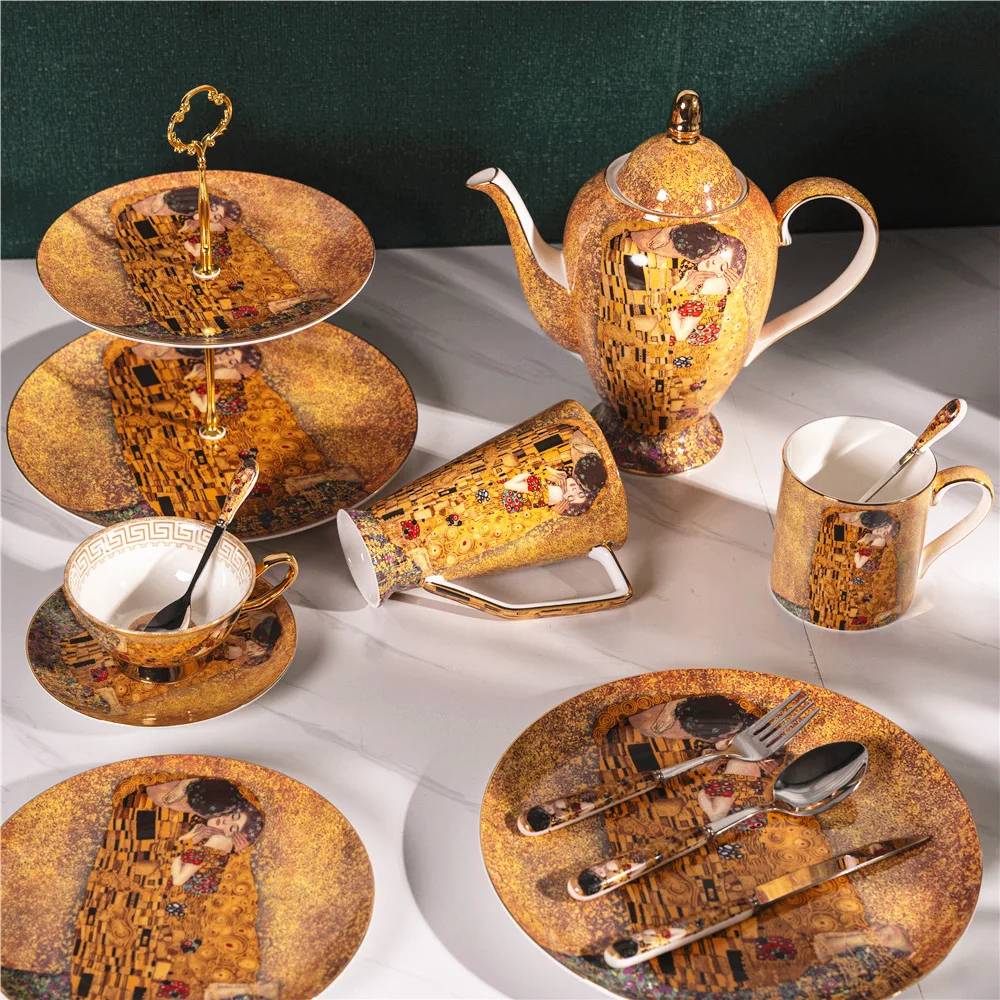 Gustav Klimt Bone China Coffee - مراجعة Coffee Tea Creamer وسعره
