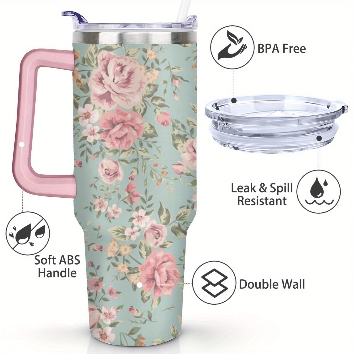 40oz Double Wall Vacuum Insula - مراجعة Coffee Tea Tumbler وسعره