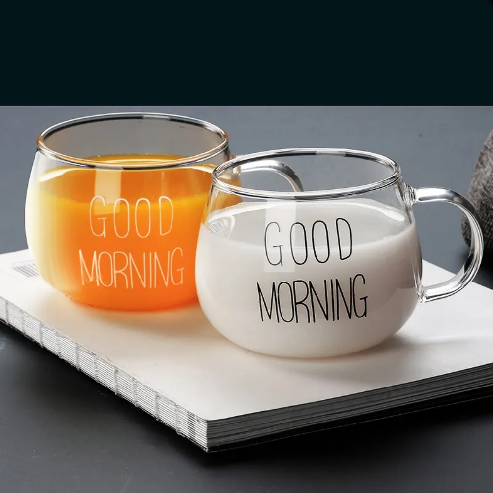 1pc Creative Glass Coffee Tea  - مراجعة Coffee Tea Name وسعره