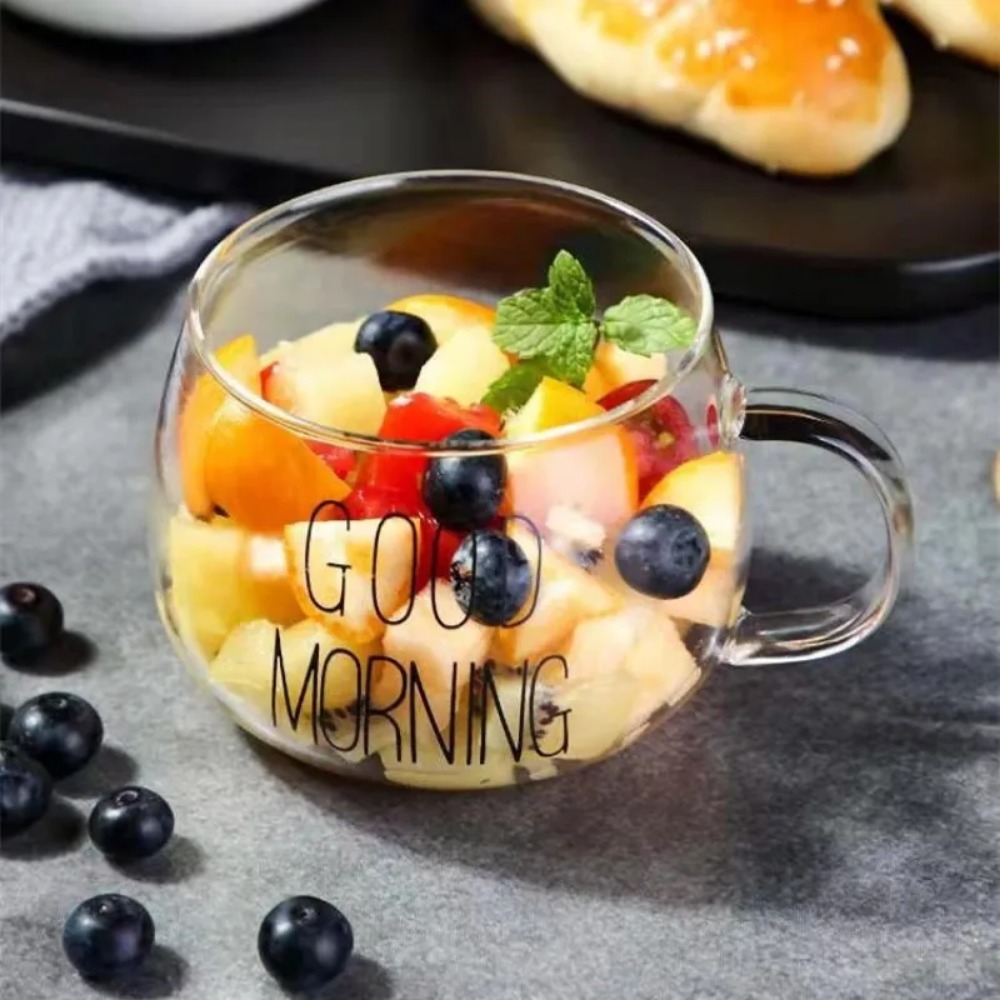 1pc Creative Glass Coffee Tea  - مراجعة Coffee Tea Name وسعره