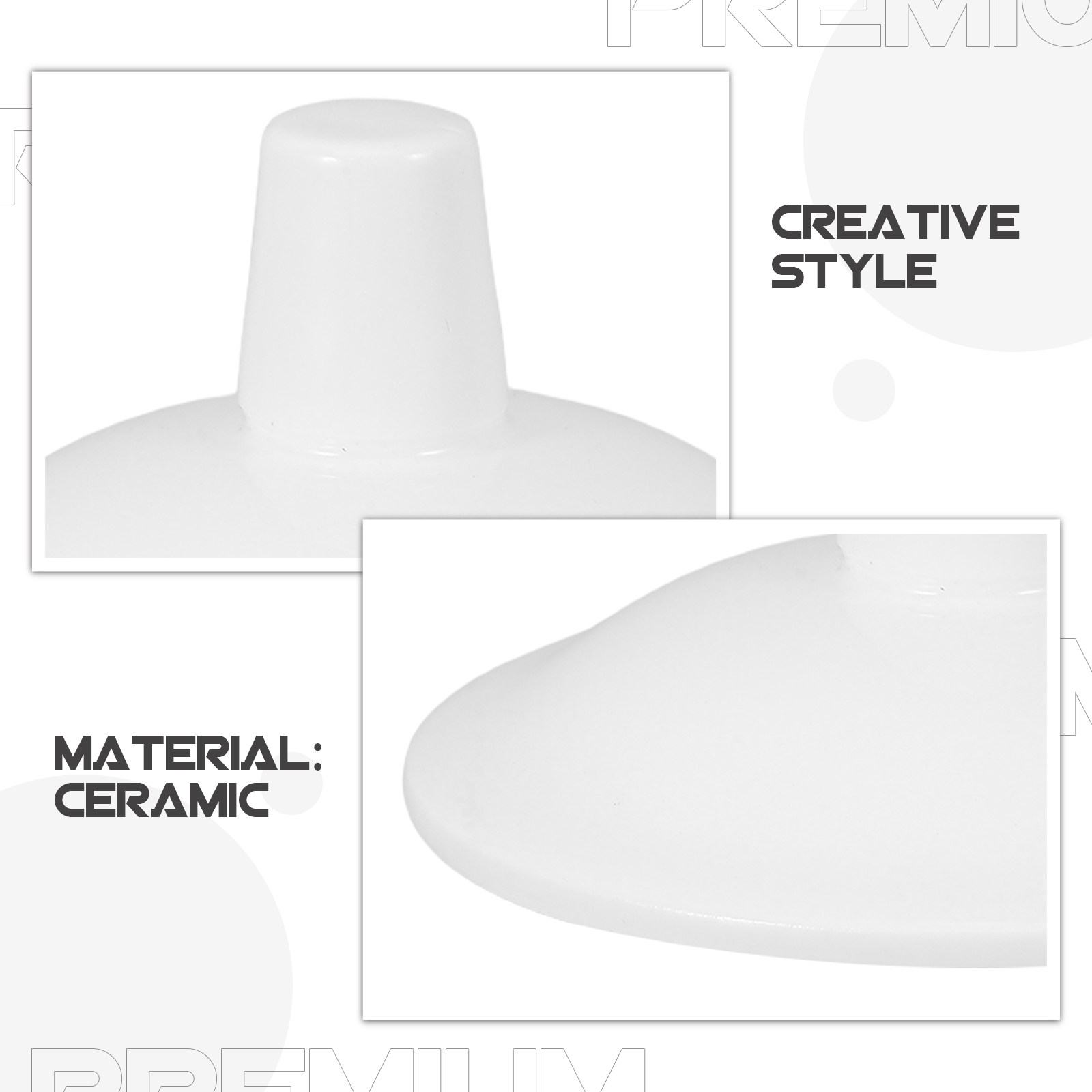 White Ceramic Mug Lid Replacem - مراجعة Coffee Tea Replacement وسعره