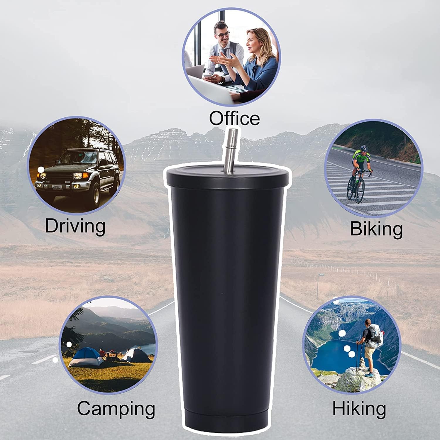750ml Double-Wall Insulated Tu - مراجعة Coffee Tea Tumbler وسعره