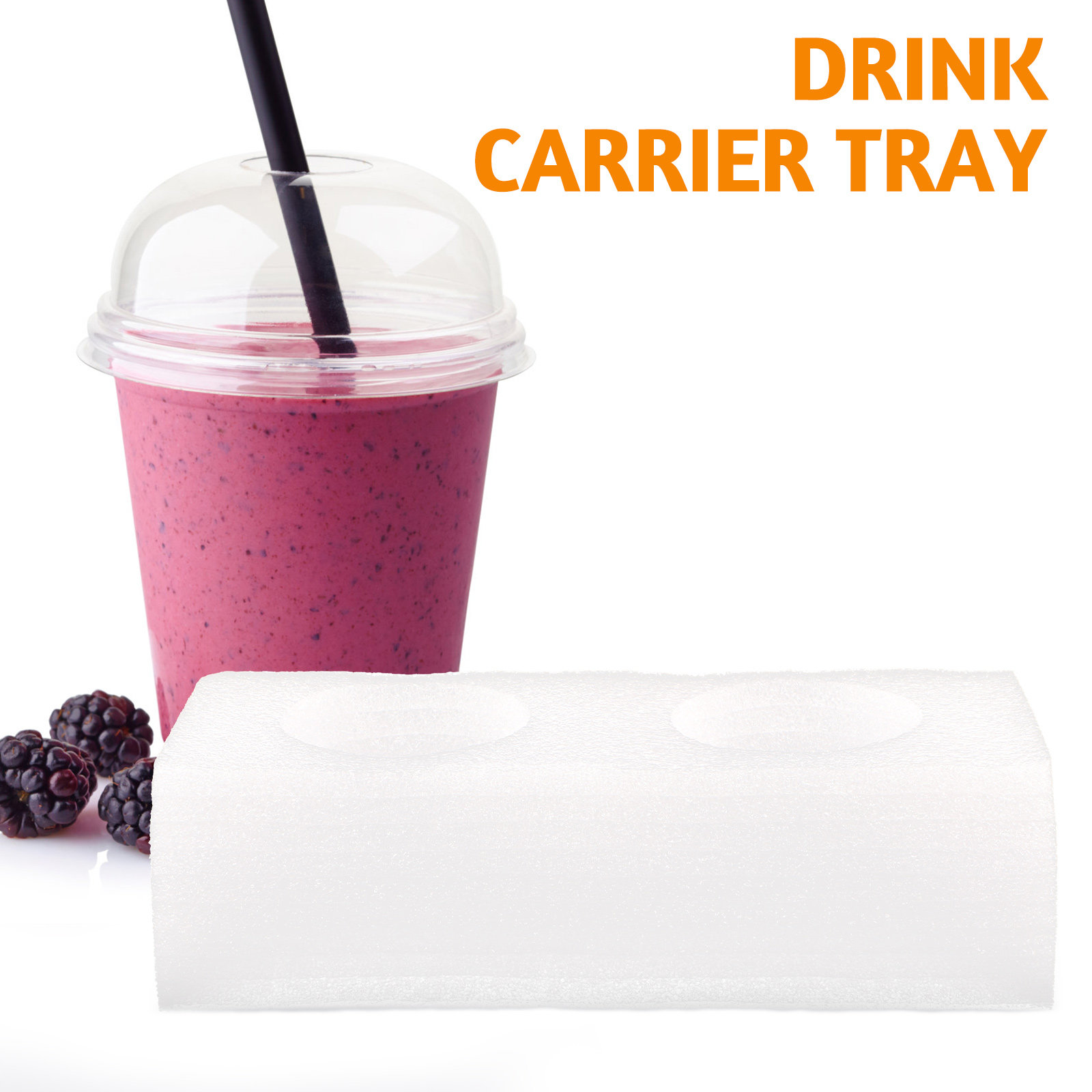 2Pcs Drink Carrier Tray Multi- - مراجعة Coffee Tea Drinks وسعره