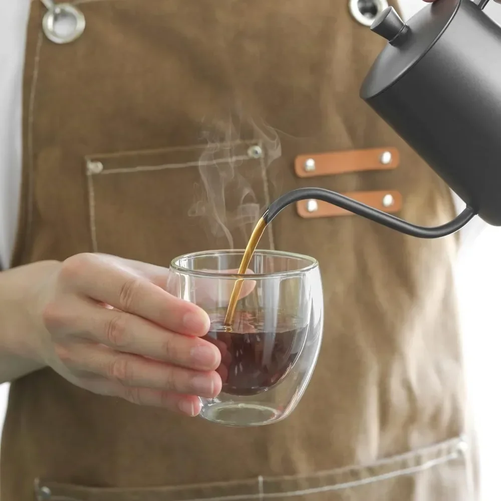 6 pcs Clear Double Wall Glass  - مراجعة Juice Tea Coffee وسعره