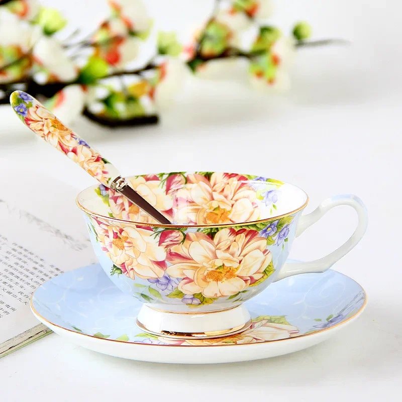 Pink Blue Flower Bone china Co - مراجعة Coffee Tea Creamer وسعره