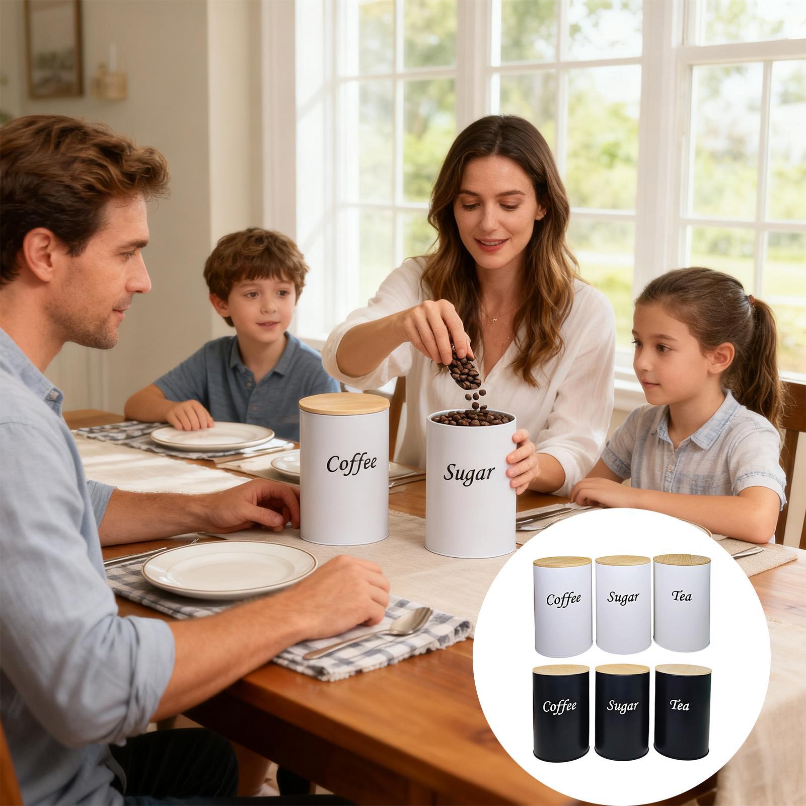 Sugar Container 3 Pieces 1200m - مراجعة Coffee Tea Creamer وسعره
