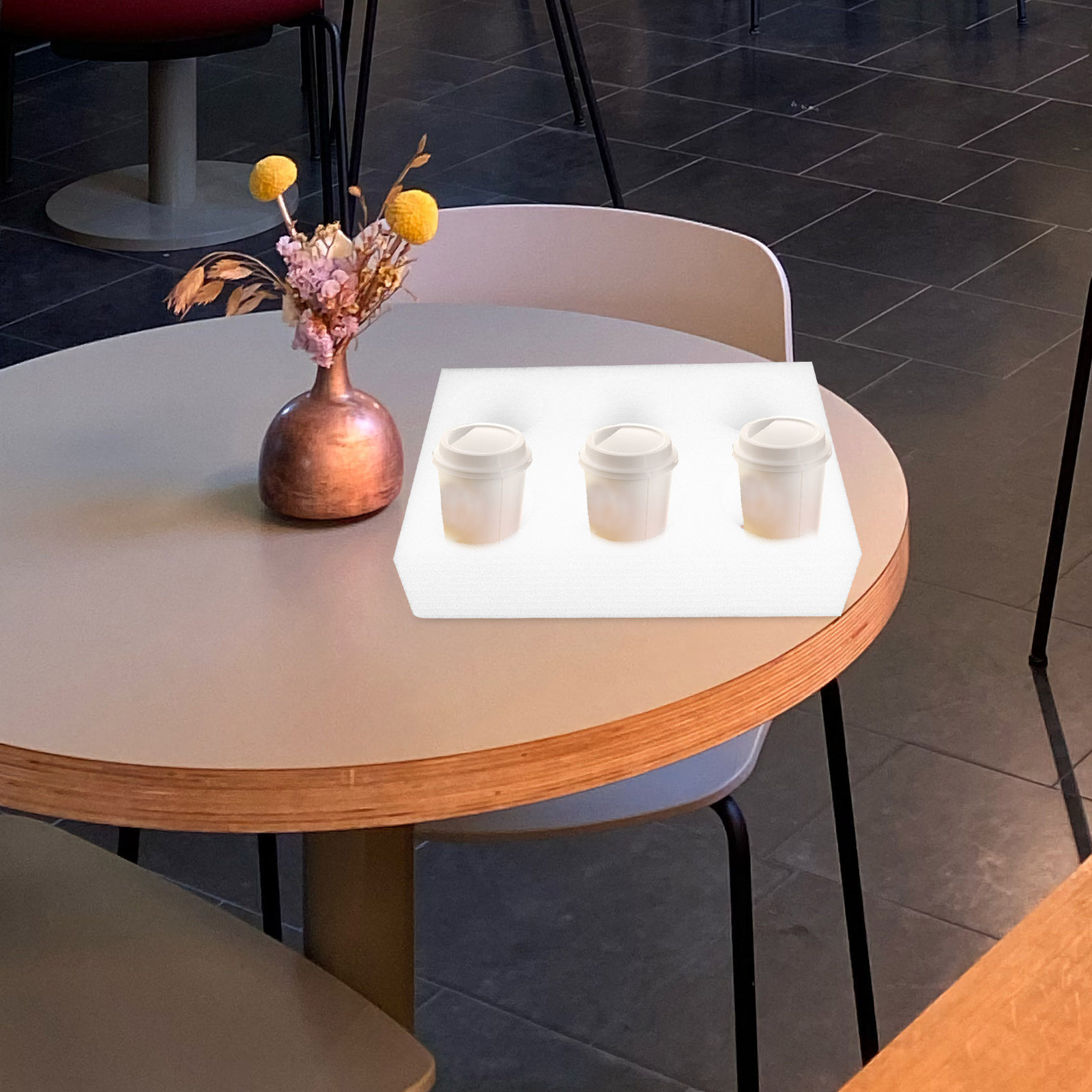 2Pcs Beverage Cup Holder Tray  - مراجعة Coffee Tea Drinks وسعره
