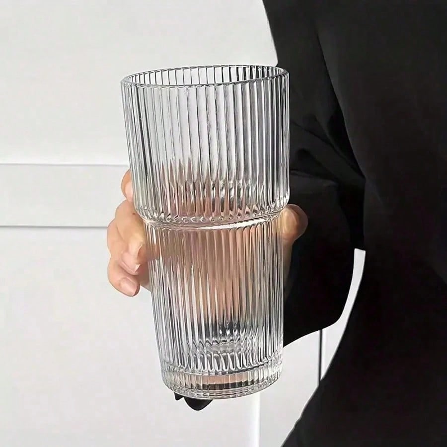 2 PCS Glass Cups With Lids And - مراجعة Juice Tea Coffee وسعره