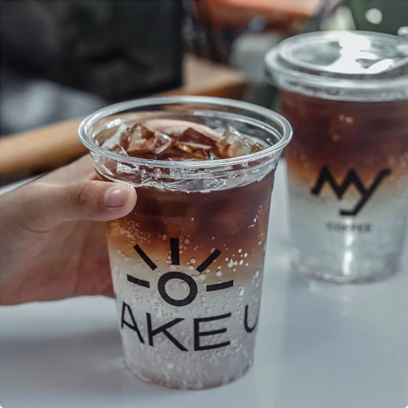 Plastic Cup Customized Logo Y  - مراجعة Coffee Tea Logo وسعره