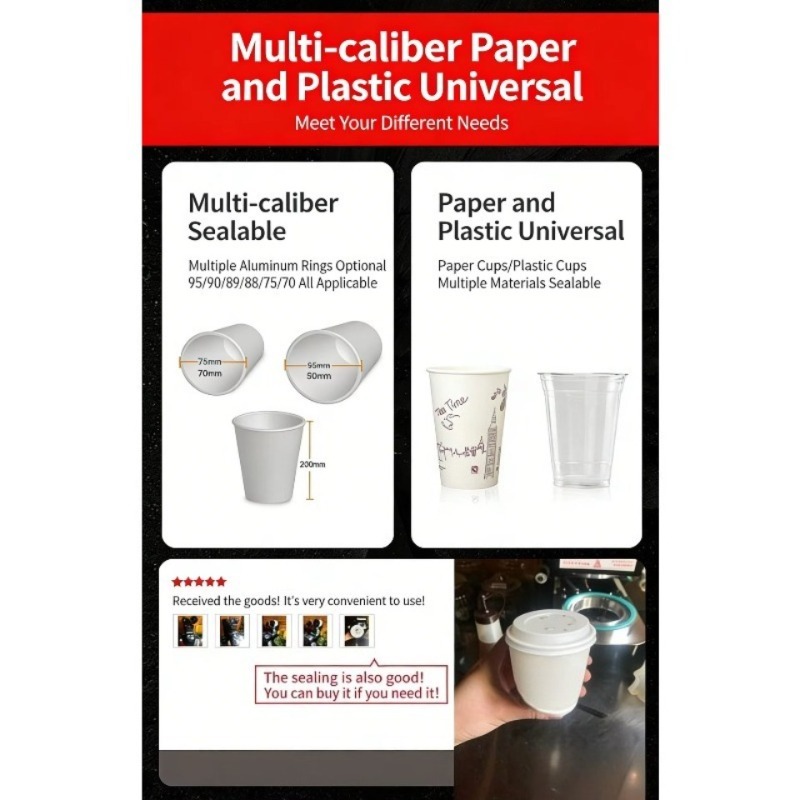 Automatic Plastic Cup Sealing  - مراجعة Juice Tea Coffee وسعره