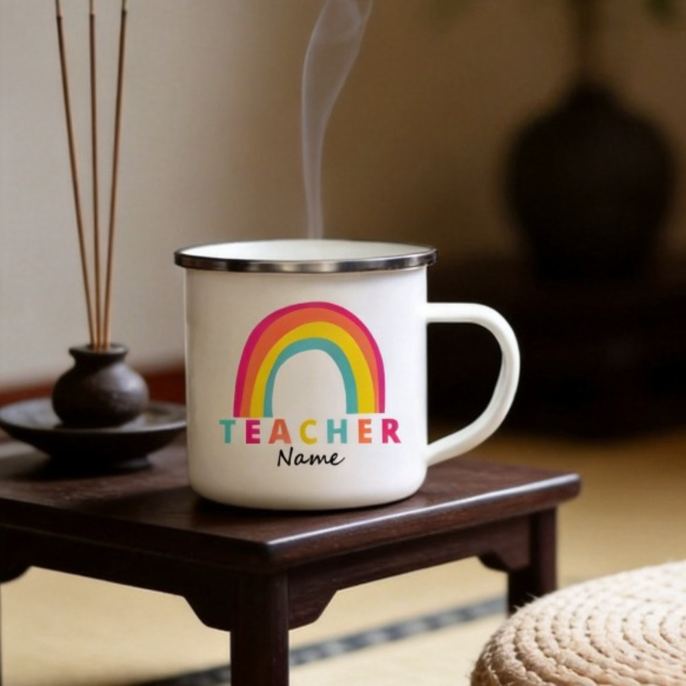 Personalized Custom Rainbow Wi - مراجعة Coffee Tea Name وسعره