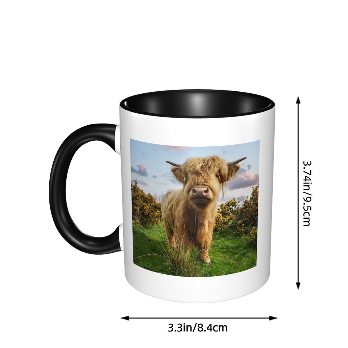 Young Highland Cow Mug Funny C - مراجعة Young Tea Coffee وسعره