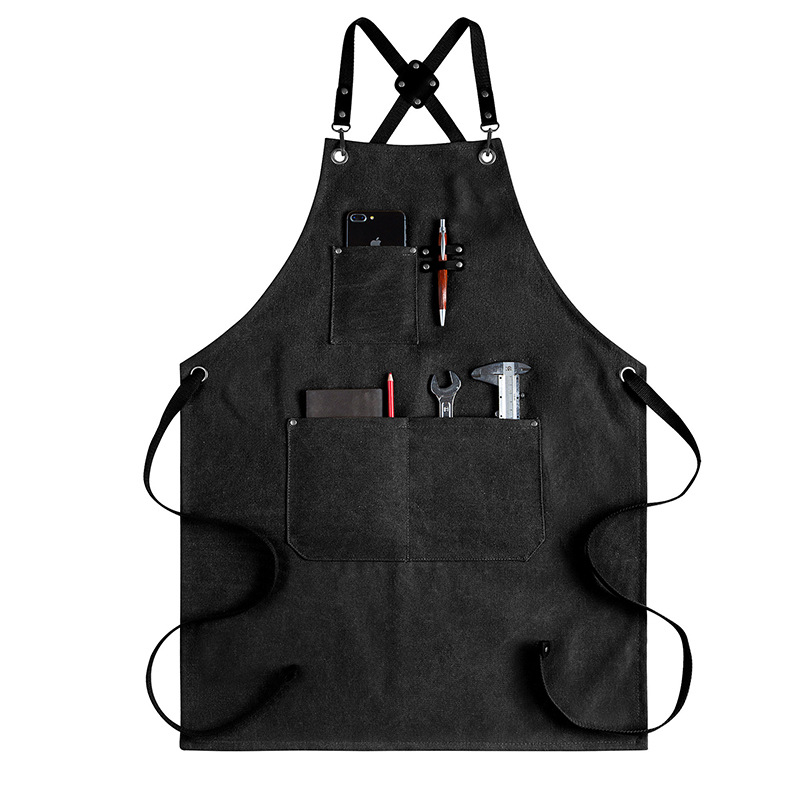 Thick canvas apron Milk tea co - مراجعة Coffee Tea Logo وسعره