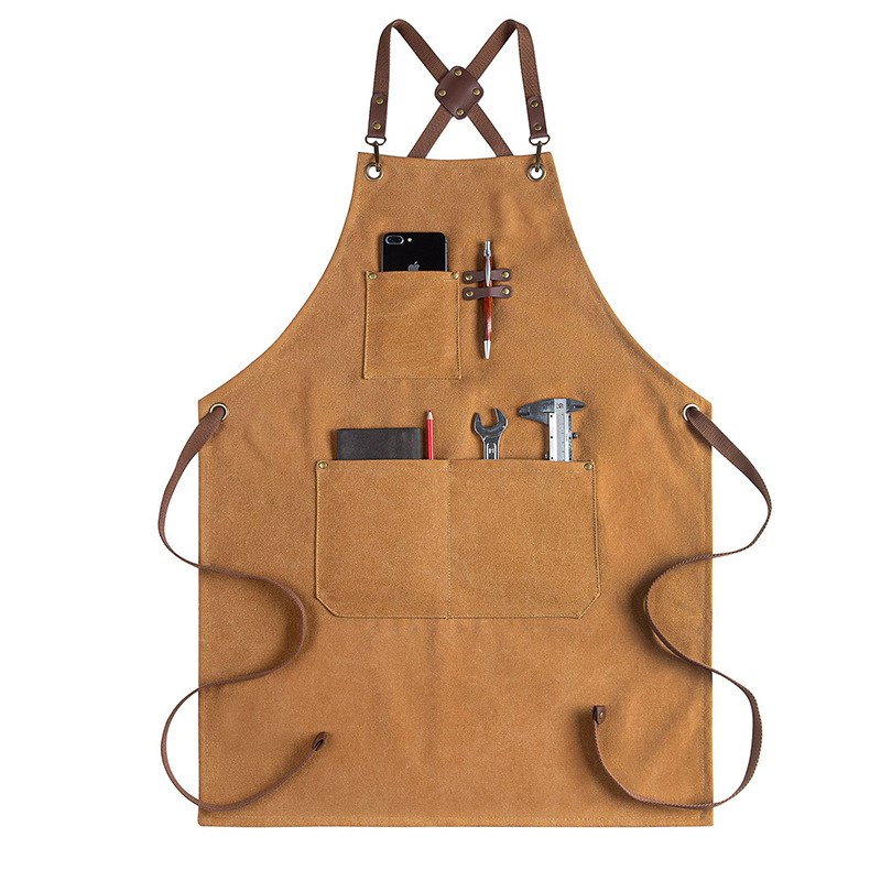 Thick canvas apron Milk tea co - مراجعة Coffee Tea Logo وسعره