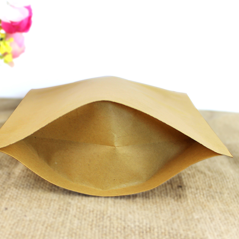 100PCS Stand-up Kraft Paper Fo - مراجعة Coffee Tea Logo وسعره