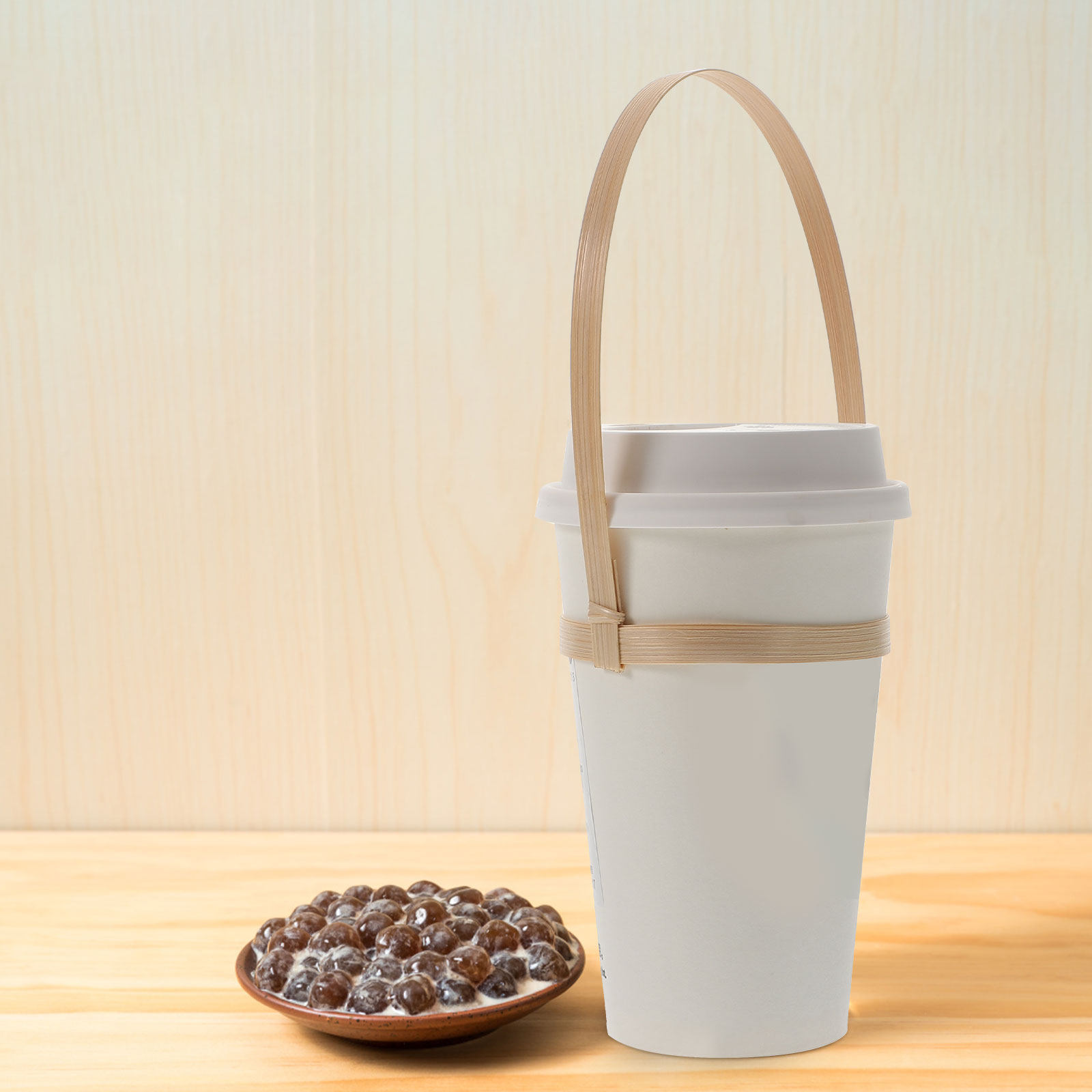 10Pcs Bamboo Drink Carrier Cof - مراجعة Coffee Tea Drinks وسعره