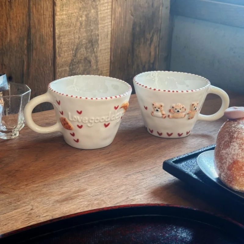 300ml Hand-drawn Ceramic Mugs  - مراجعة Coffee Tea Name وسعره
