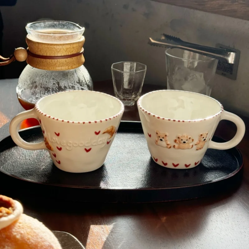 300ml Hand-drawn Ceramic Mugs  - مراجعة Coffee Tea Name وسعره