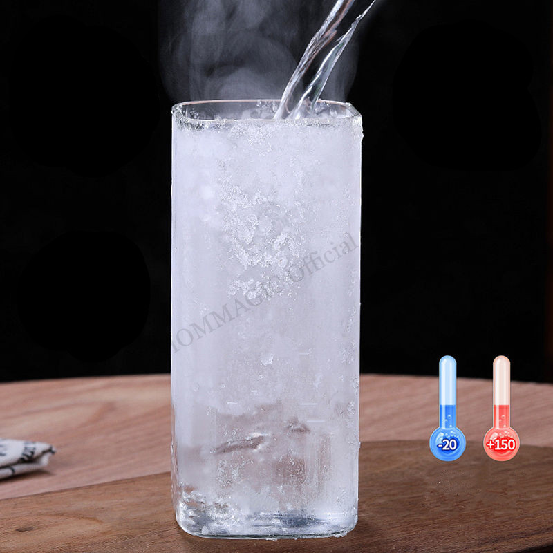 6/4/2/1Pcs Square Glass Cup Co - مراجعة Juice Tea Coffee وسعره