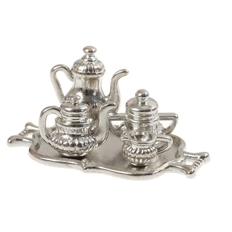 Dollhouse Miniature Silver Met - مراجعة Young Tea Coffee وسعره