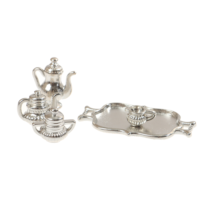 Dollhouse Miniature Silver Met - مراجعة Young Tea Coffee وسعره