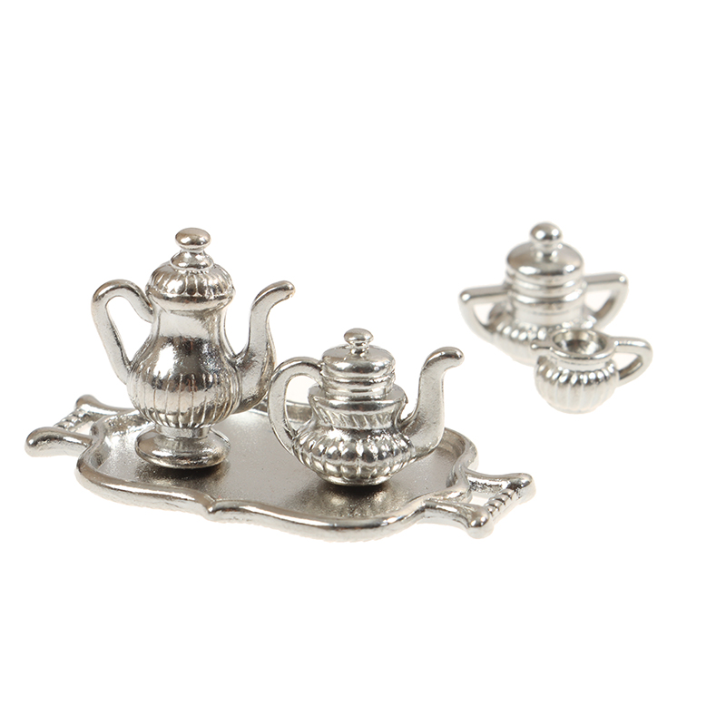 Dollhouse Miniature Silver Met - مراجعة Young Tea Coffee وسعره