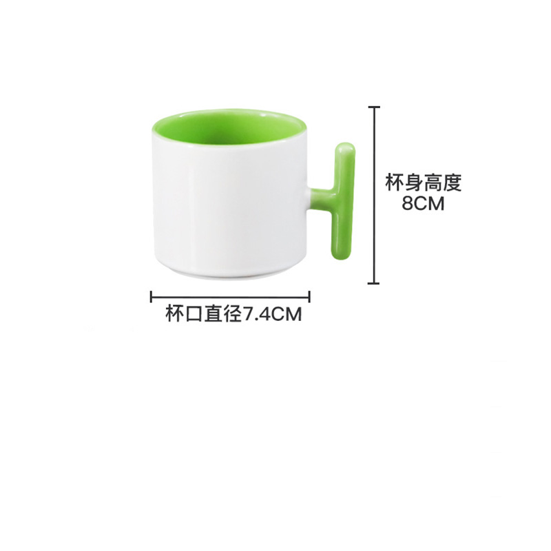 2PCS Creativity T-shaped handl - مراجعة Coffee Tea Logo وسعره