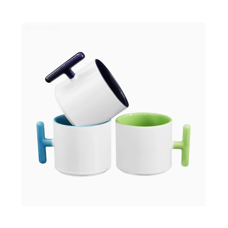 2PCS Creativity T-shaped handl - مراجعة Coffee Tea Logo وسعره