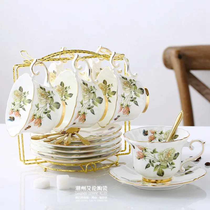 Bone China Coffee Set Camellia - مراجعة Coffee Tea Creamer وسعره
