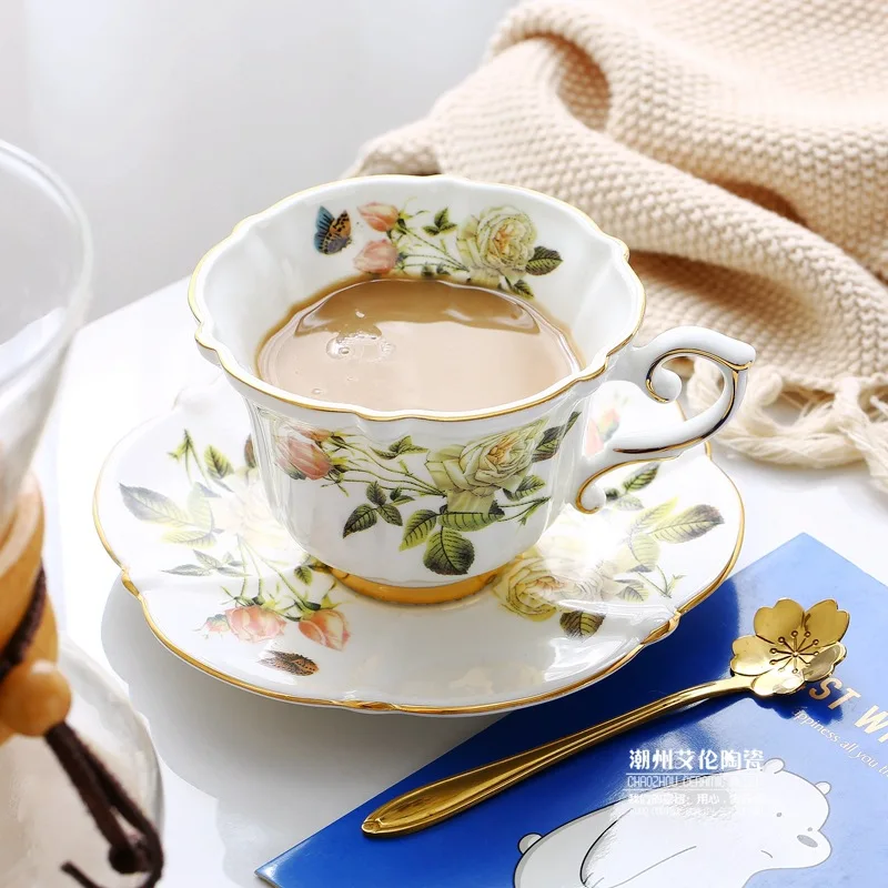 Bone China Coffee Set Camellia - مراجعة Coffee Tea Creamer وسعره
