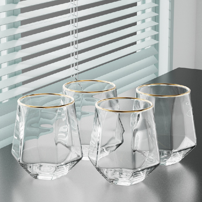 320ml 4pcs Set Hexagonal Cup W - مراجعة Juice Tea Coffee وسعره