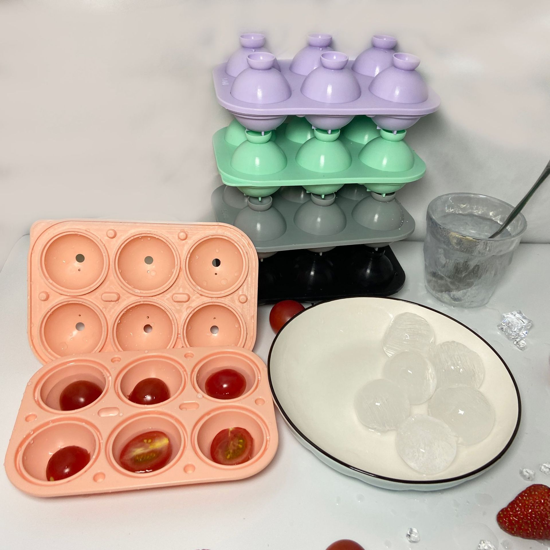 Ice Mould 6 Grid Silicone Ice  - مراجعة Coffee Jelly Tea وسعره