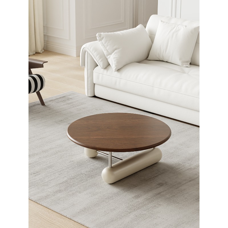 Round solid wood coffee table  - مراجعة Young Tea Coffee وسعره