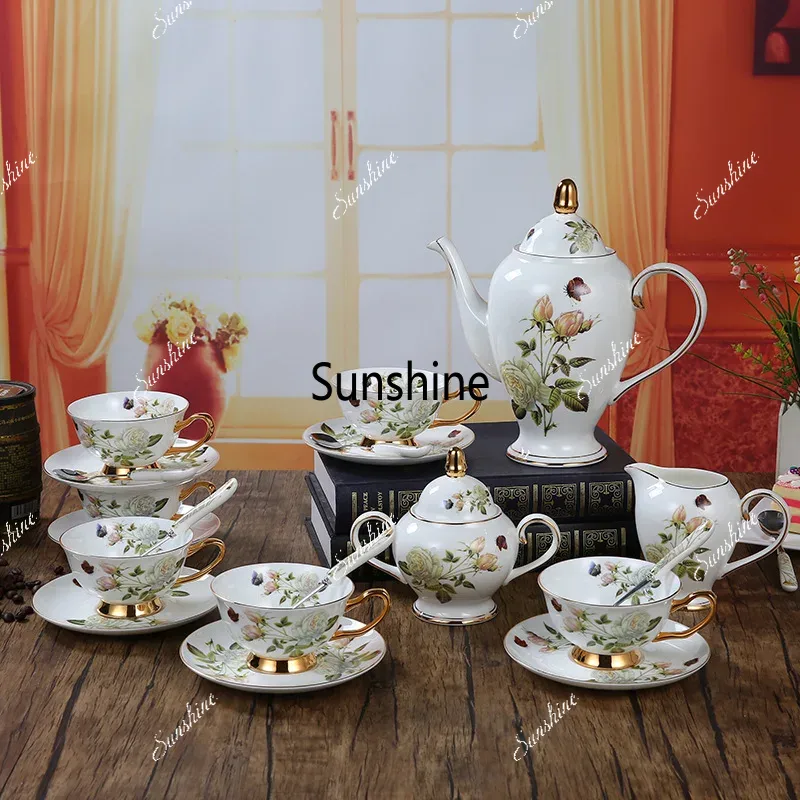 Bone China Coffee Set Camellia - مراجعة Coffee Tea Creamer وسعره