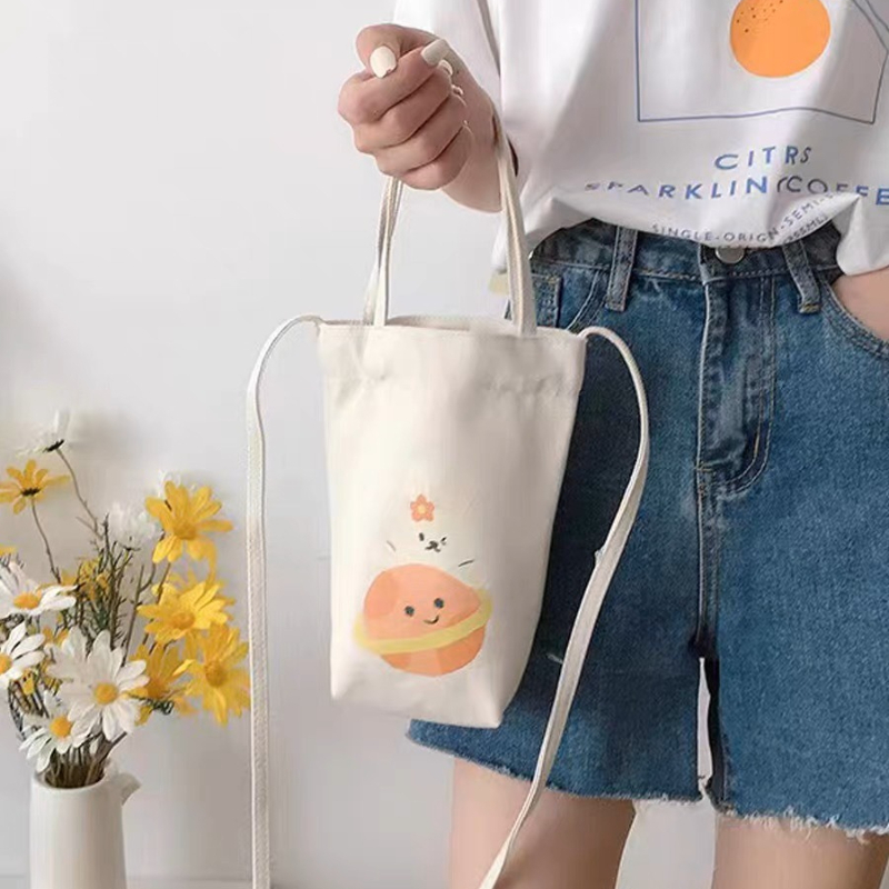 Print Canvas Water Bottle Bag  - مراجعة Coffee Tea Name وسعره