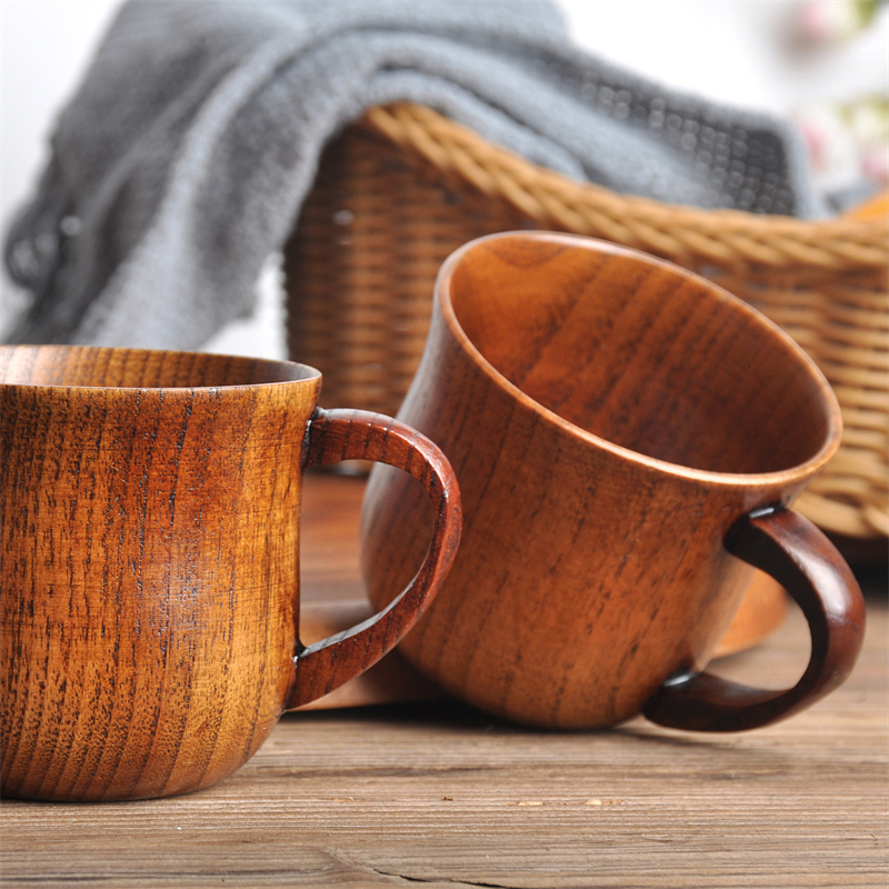 Wooden Cup Wood Coffee Tea Bee - مراجعة Juice Tea Coffee وسعره
