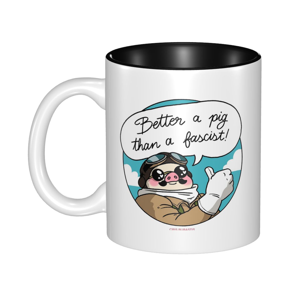 Better A Pig Than A Fascist! M - مراجعة Coffee Better Than Tea وسعره