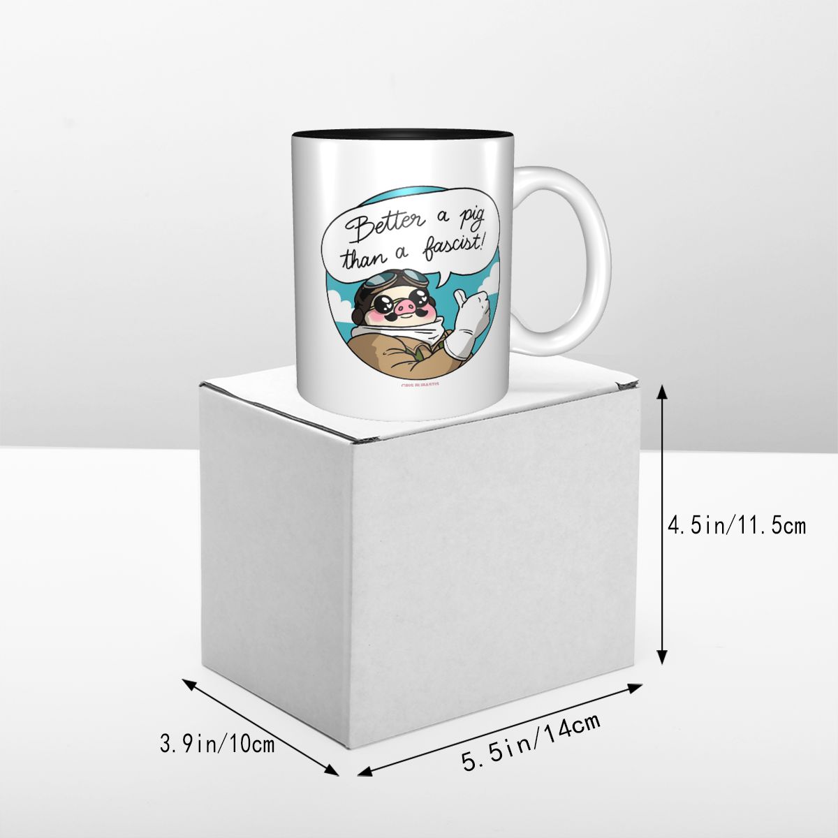 Better A Pig Than A Fascist! M - مراجعة Coffee Better Than Tea وسعره