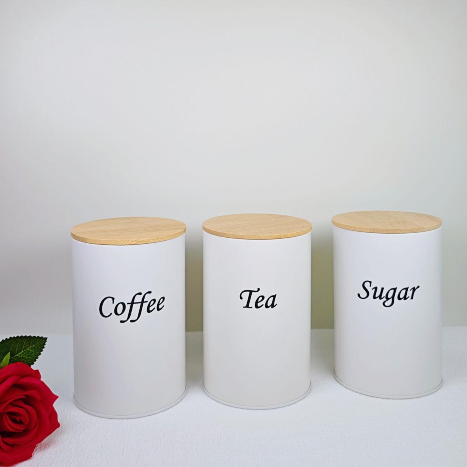 Tea Canister 3 Pieces 1200ml L - مراجعة Coffee Tea Creamer وسعره