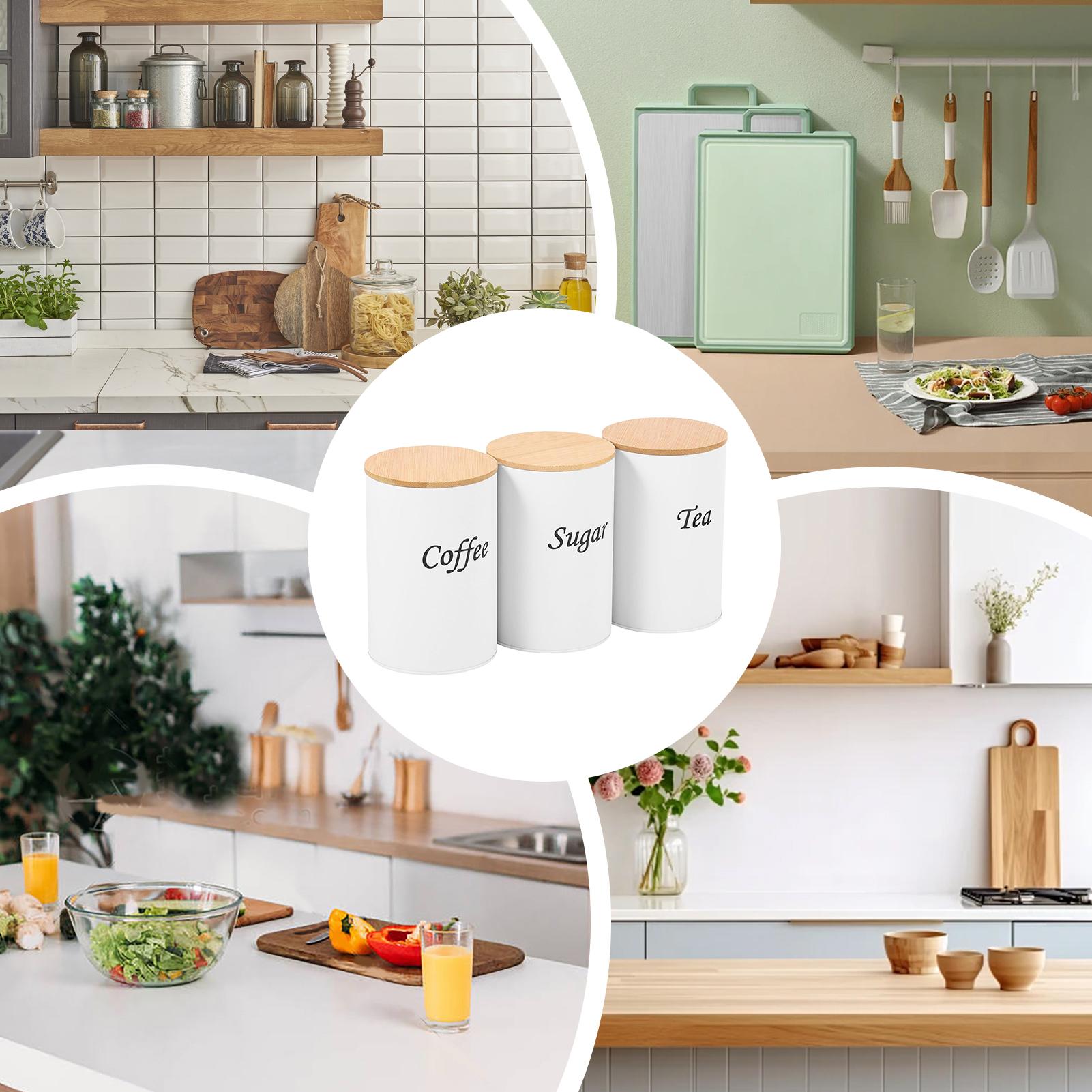 Tea Canister 3 Pieces 1200ml L - مراجعة Coffee Tea Creamer وسعره