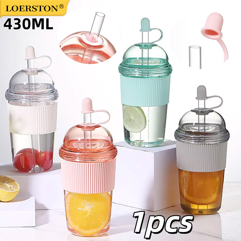 1pc 430ml Portable Flip Straw  - مراجعة Coffee Jelly Tea وسعره