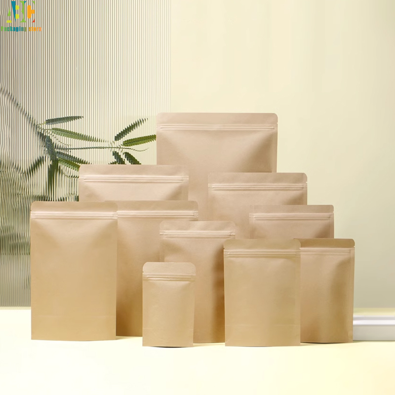 Print Craft paper Zipper Bag R - مراجعة Coffee Tea Logo وسعره